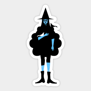 Witch and Crow Sticker